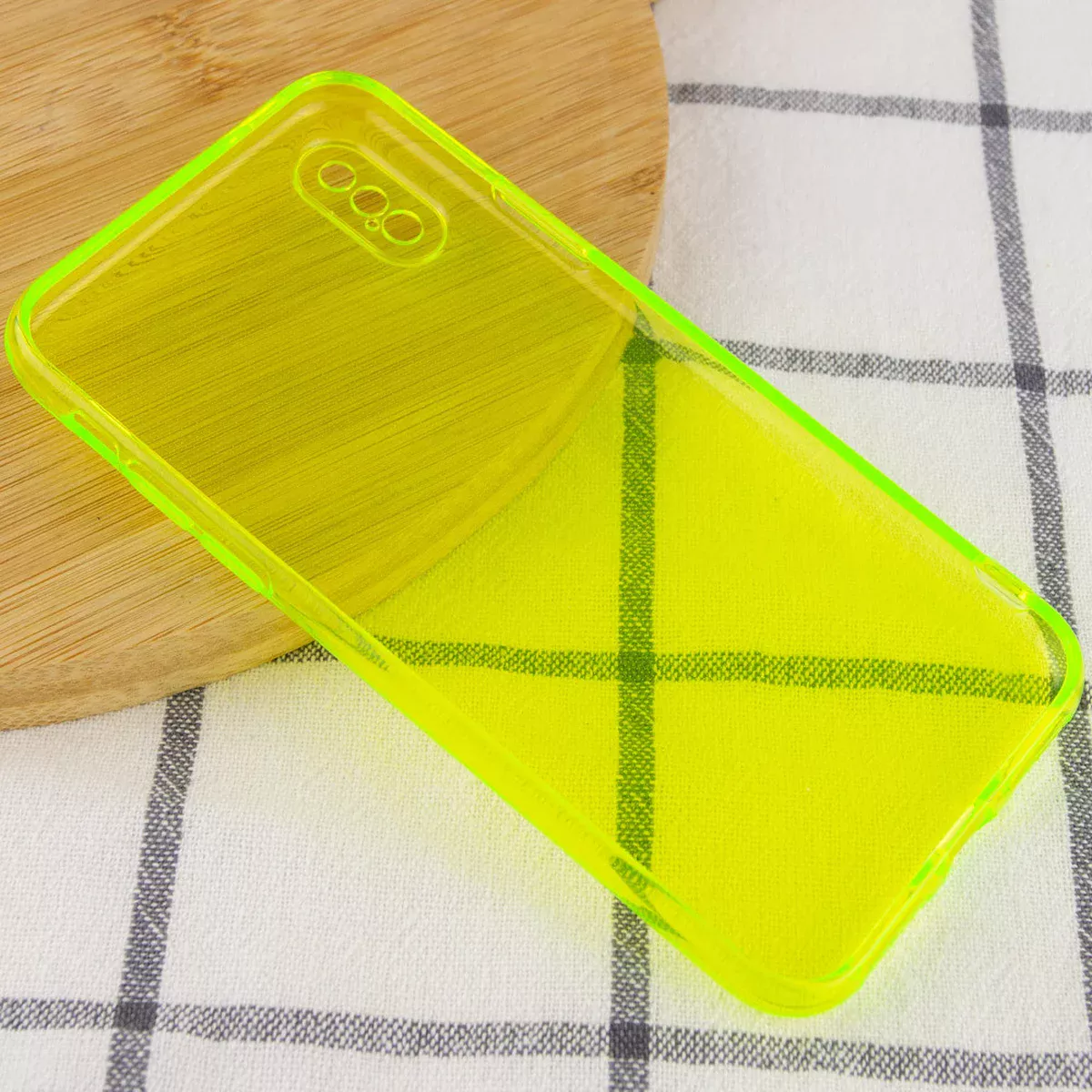 Матовый полупрозрачный TPU чехол с защитой камеры для Apple iPhone XS Max (6.5") Зеленый / Light Green