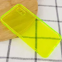 Матовый полупрозрачный TPU чехол с защитой камеры для Apple iPhone XS Max (6.5") Зеленый / Light Green