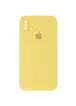 Чехол Silicone Case Square Full Camera Protective (AA) для Apple iPhone XS Max (6.5") Желтый / Canary Yellow