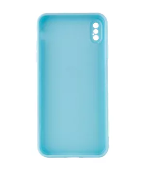 Силиконовый чехол Candy Full Camera для Apple iPhone XS Max (6.5") Бирюзовый / Turquoise