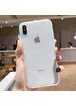 Прозрачный силиконовый чехол с матовой окантовкой для Apple iPhone XS Max (6.5") Прозрачный