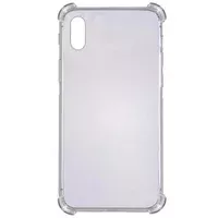 TPU чехол GETMAN Ease logo усиленные углы для Apple iPhone XS Max (6.5") Серый (прозрачный)