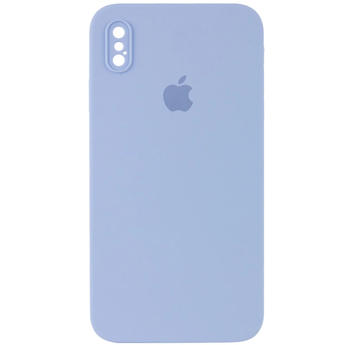 Чохол Silicone Case Square Full Camera Protective (AA) для Apple iPhone XS Max (6.5 ") Блакитний / Mist blue