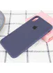 Чехол Silicone case (A) (с закрытым низом) для Apple iPhone XS Max (6.5") Темный Синий / Midnight Blue