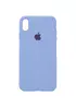 Чехол Silicone case (A) (с закрытым низом) для Apple iPhone XS Max (6.5") Голубой / Lilac Blue