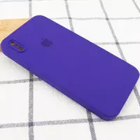 Чохол Silicone Case Square Full Camera Protective (AA) для Apple iPhone XS Max (6.5 ") Фіолетовий / Ultra Violet