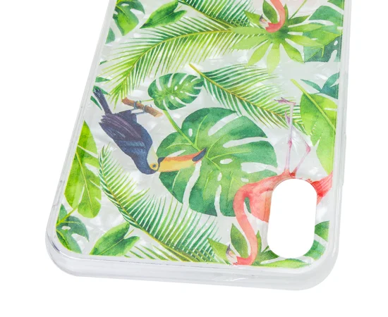 Накладка Glue Case Фламинго для Apple iPhone XS Max (6.5") Зеленый