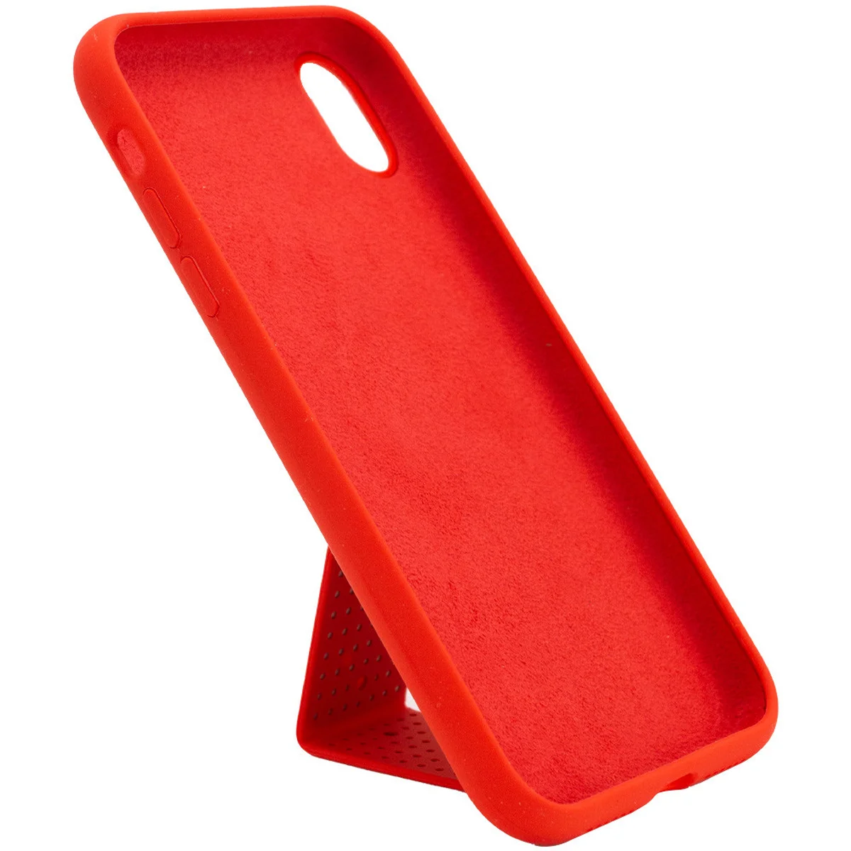 Чехол Silicone Case Hand Holder для Apple iPhone XS Max (6.5") Красный / Red