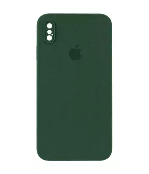 Чехол Silicone Case Square Full Camera Protective (AA) для Apple iPhone XS Max (6.5") Зеленый / Cyprus Green