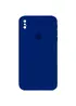 Чехол Silicone Case Square Full Camera Protective (AA) для Apple iPhone XS Max (6.5") Синий / Deep navy