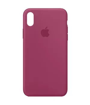 Чехол Silicone Case Full Protective (AA) для Apple iPhone XS Max (6.5") Малиновый / Pomegranate