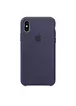 Чохол Silicone case (A) для Apple iPhone XS Max (6.5 ") Темний Синій / Midnight Blue