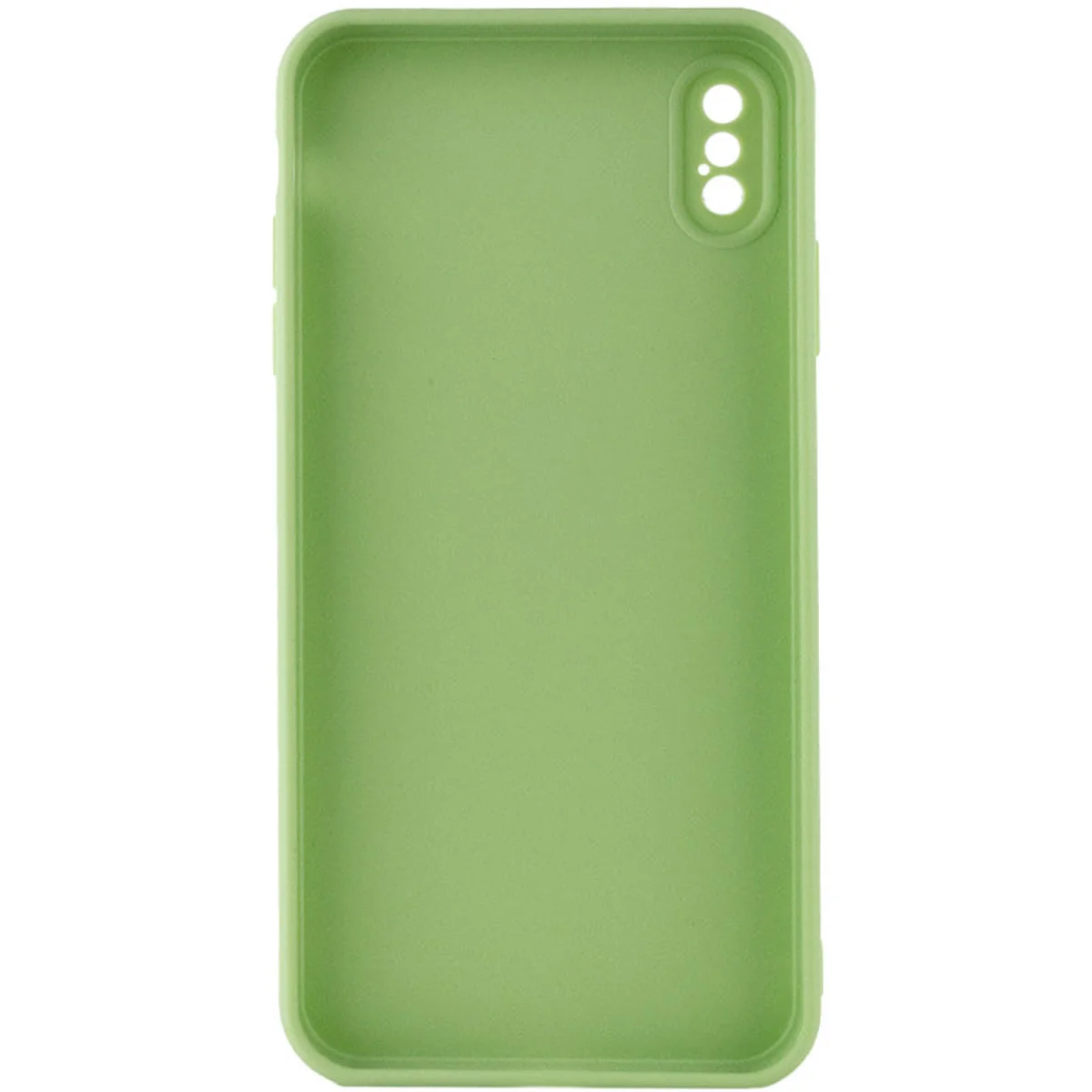 Силиконовый чехол Candy Full Camera для Apple iPhone XS Max (6.5") Фисташковый