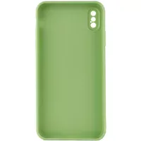Силиконовый чехол Candy Full Camera для Apple iPhone XS Max (6.5") Фисташковый