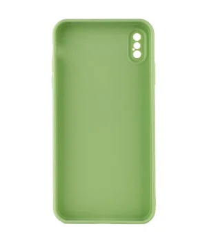 Силиконовый чехол Candy Full Camera для Apple iPhone XS Max (6.5") Фисташковый