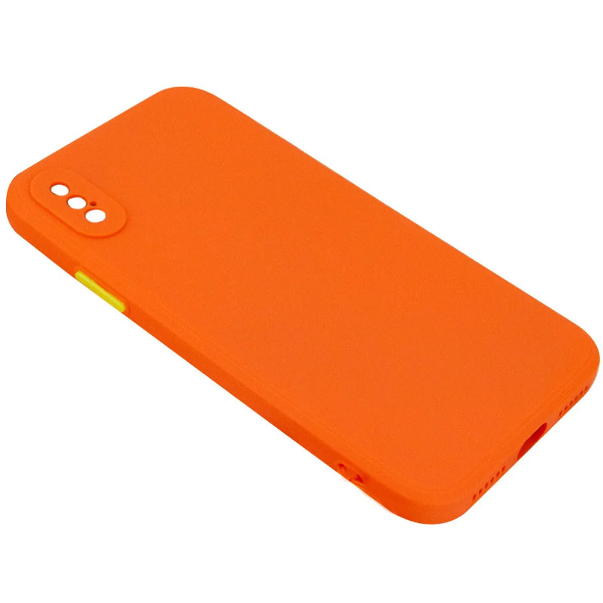 Чохол TPU Square Full Camera для Apple iPhone XS Max (6.5 ") Помаранчевий