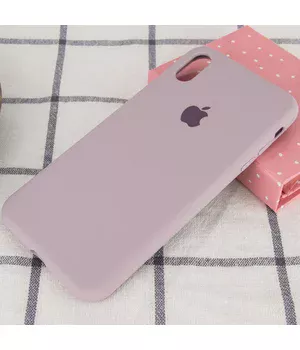 Чехол Silicone case (A) (с закрытым низом) для Apple iPhone XS Max (6.5") Серый / Lavender Чехол Silicone case (A) (с закрытым низом) для Apple iPhone XS Max (6.5") Серый / Lavender