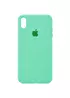 Чехол Silicone case (A) (с закрытым низом) для Apple iPhone XS Max (6.5") Зеленый / Spearmint