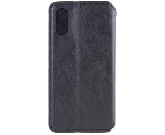 Кожаный чехол-книжка GETMAN Cubic (PU) для Apple iPhone XS Max (6.5") Черный