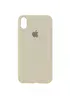 Чехол Silicone Case Full Protective (AA) для Apple iPhone XS Max (6.5") Бежевый / Antigue White