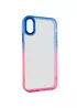 Чехол TPU+PC Fresh sip series для Apple iPhone XS Max (6.5") Розовый / Синий