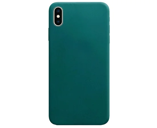 Силиконовый чехол Candy для Apple iPhone XS Max (6.5") Зеленый / Forest green