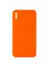 Силиконовый чехол Candy Full Camera для Apple iPhone XS Max (6.5") Оранжевый / Orange