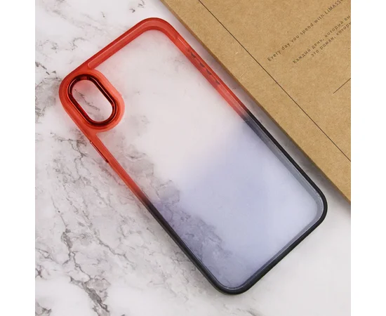 Чехол TPU+PC Fresh sip series для Apple iPhone XS Max (6.5") Черный / Красный