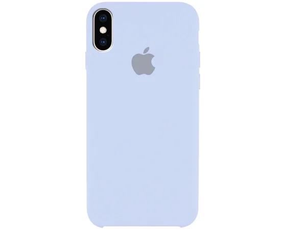 Чехол Silicone Case (AA) для Apple iPhone XS Max (6.5") Голубой / Mist blue