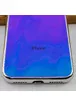 TPU+Glass чехол Gradient Rainbow с лого для Apple iPhone XS Max (6.5") Голубой