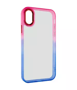 Чохол TPU+PC Fresh sip series для Apple iPhone XS Max (6.5") Синій / Рожевий