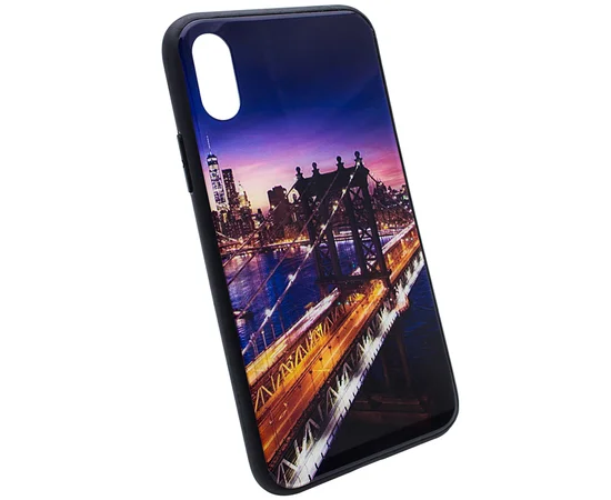 TPU + Glass чохол Night series для Apple iPhone XS Max (6.5 ") Міст