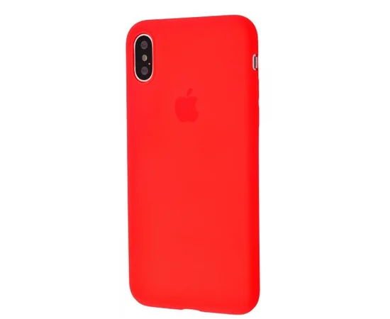 Чехол Slim Silicone case full protective для Apple iPhone XS Max (6.5") Красный / Red