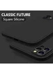 Силиконовый чехол "Square Silicone" черный для iPhone 11