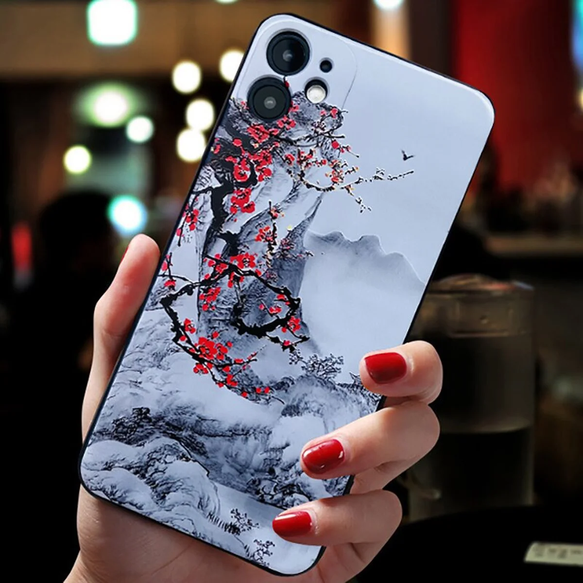 Силиконовый чехол "Сакура" для iPhone 11