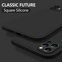 Силіконовий чохол "Square Silicone" чорний для iPhone 12