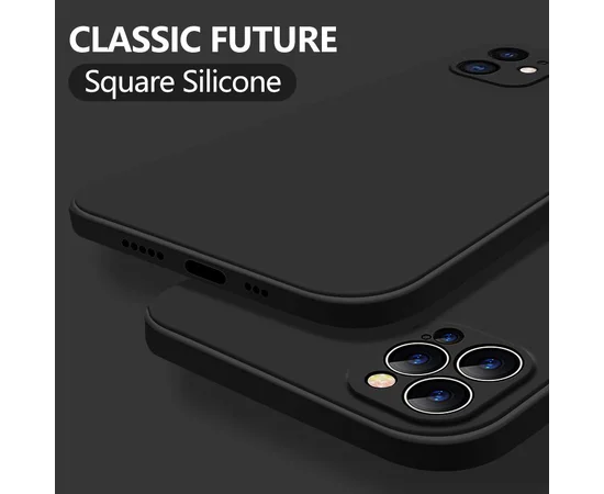 Силіконовий чохол "Square Silicone" чорний для iPhone 11