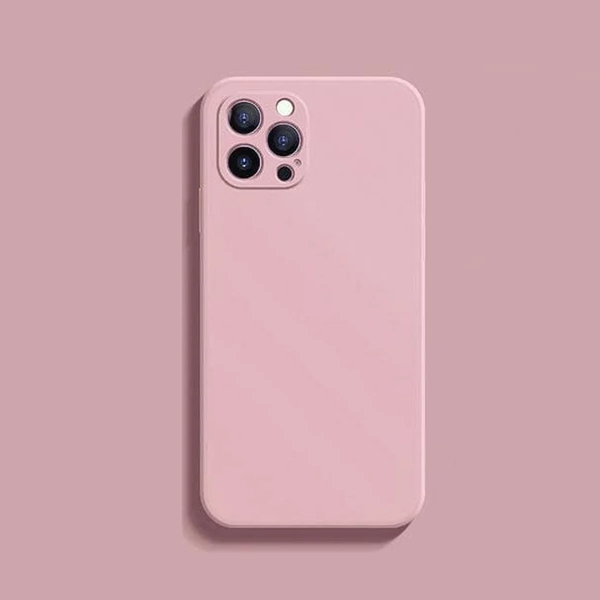 Силиконовый чехол "Square Silicone" бледно-розовый для iPhone 11 Pro