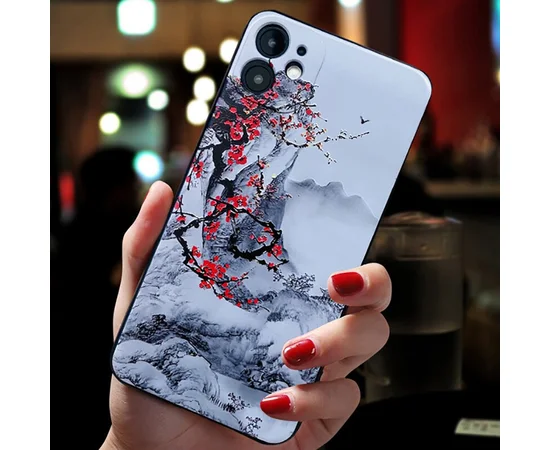 Силіконовий чохол "Сакура" для iPhone 12