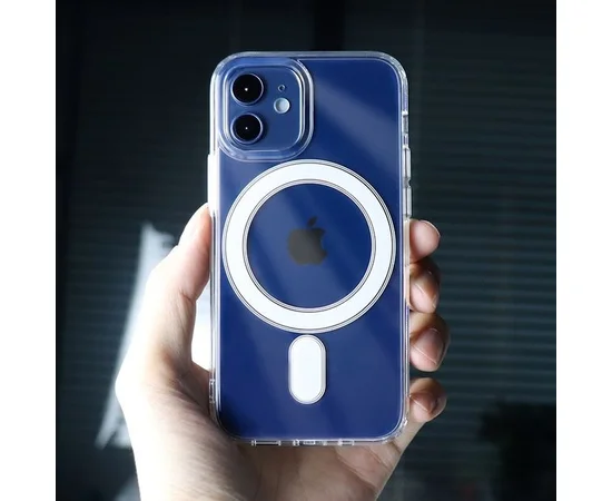 Силіконовий чохол "JASTER" with MagSafe для iPhone 11 Прозорий