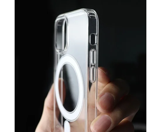 Силіконовий чохол "JASTER" with MagSafe для iPhone 11 Прозорий
