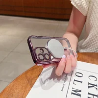 Силіконовий чохол "Transparent Plating" with MagSafe для Apple iPhone 11 Фіолетовий