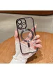 Силіконовий чохол "Transparent Plating" with MagSafe для Apple iPhone 11 Чорний