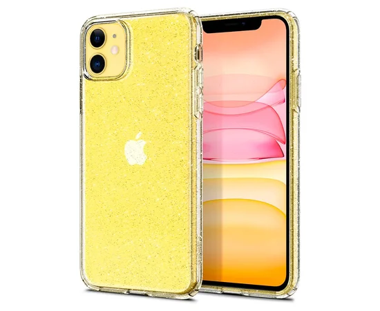 Силіконовий чохол "Bling Diamond" з блискітками для iPhone 11 Прозорий