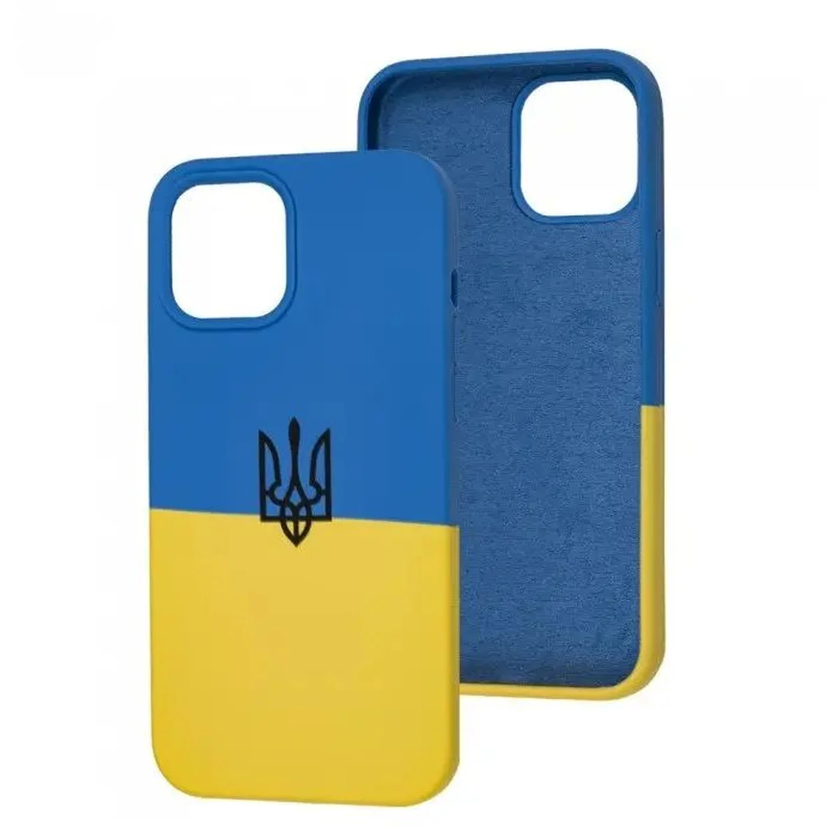 Силиконовый чехол Silicone Case Full Protective для Apple iPhone 12 / 12 Pro Ukraine