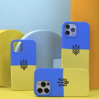 Силиконовый чехол Silicone Case Full Protective для Apple iPhone 12 / 12 Pro Ukraine