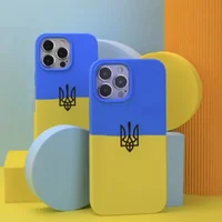 Силиконовый чехол Silicone Case Full Protective для Apple iPhone 12 / 12 Pro Ukraine