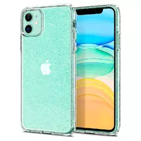 Силіконовий чохол "Bling Diamond" з блискітками для iPhone 11 Прозорий