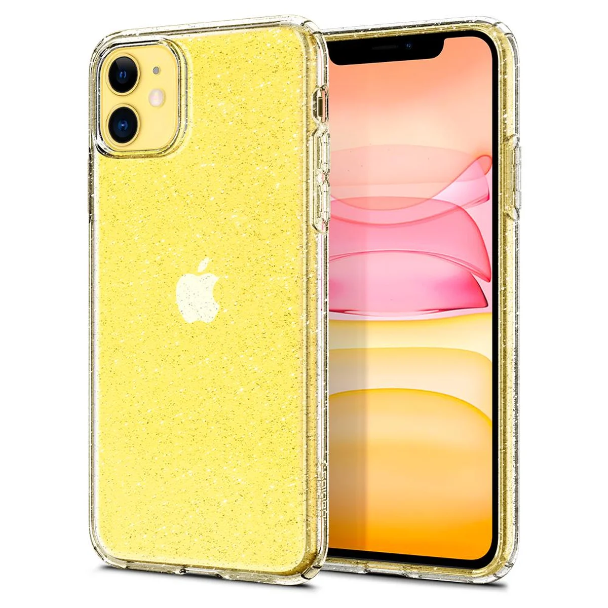 Силіконовий чохол "Bling Diamond" з блискітками для iPhone 11 Прозорий