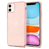 Силіконовий чохол "Bling Diamond" з блискітками для iPhone 11 Рожевий